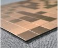 Copper Subway Tile Backsplash Luxury Peel & Stick Metal Tiles for Kitchen Backsplashes Copper