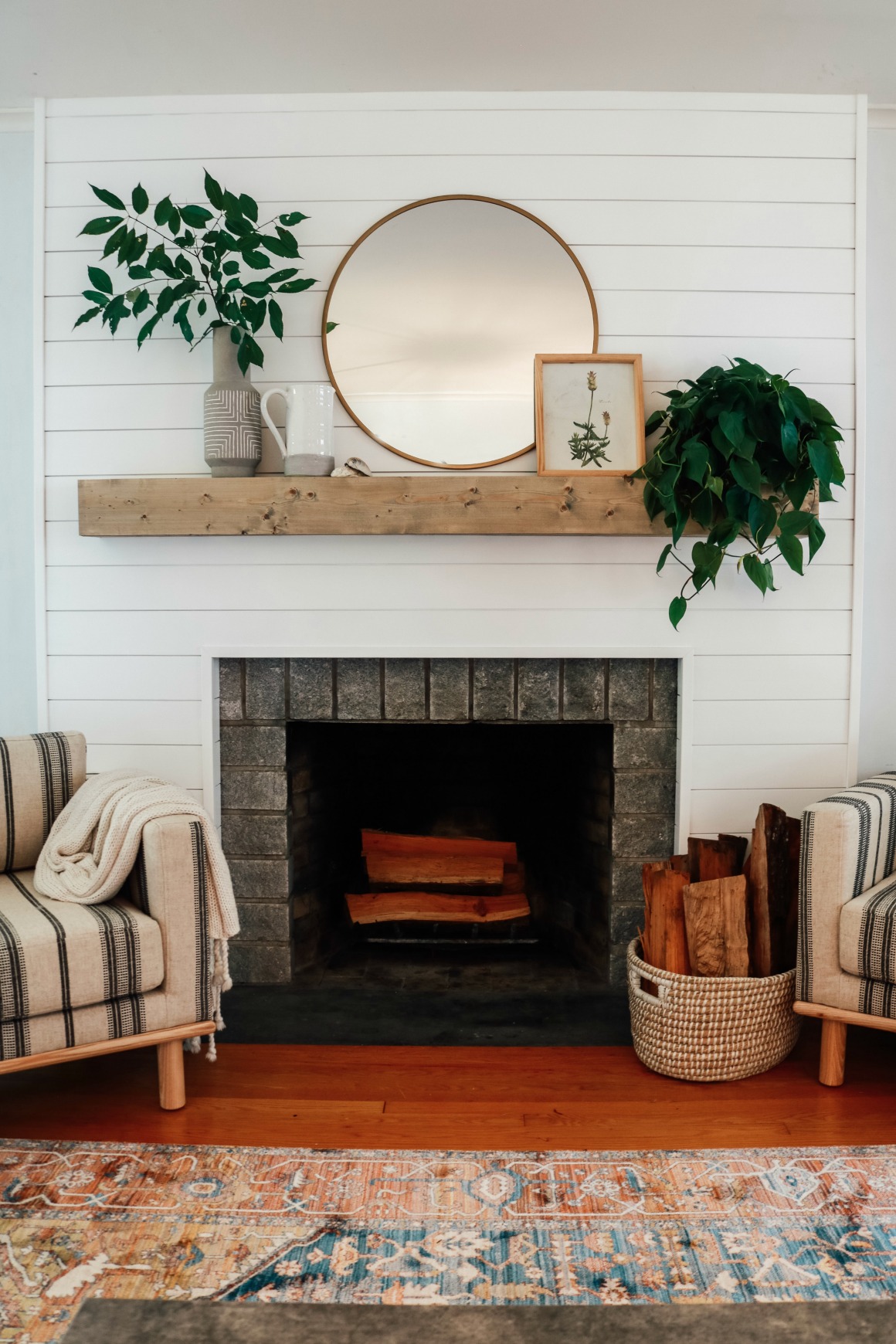 Diy Fireplace Surround Ideas Beautiful Shiplap Fireplace and Diy Mantle Ditched the Old