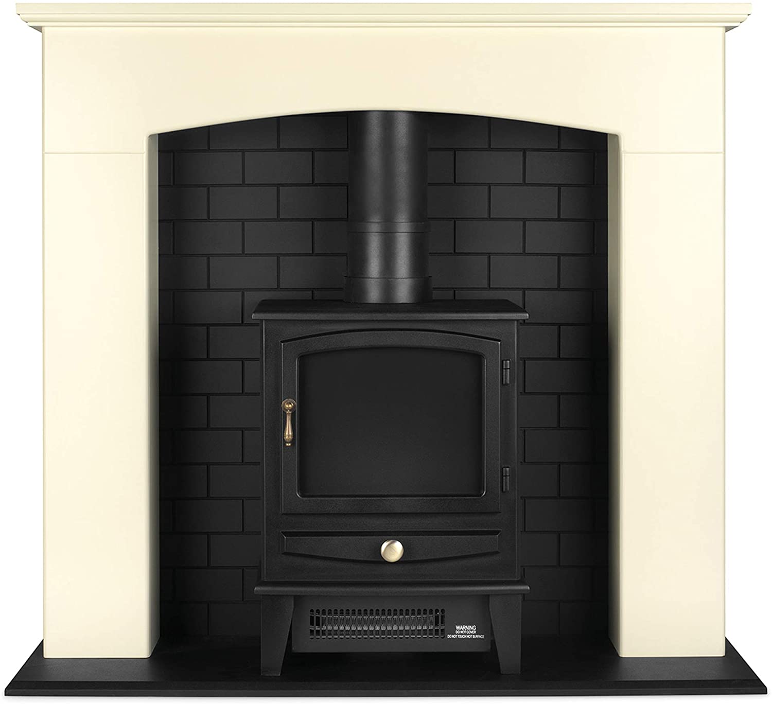 Diy Fireplace Surround Ideas Inspirational Beldray Eh1735stk Messina Electric Fire Stove Suite and Surround Cream Black Brick Effect Led Coals 1000 2000 W