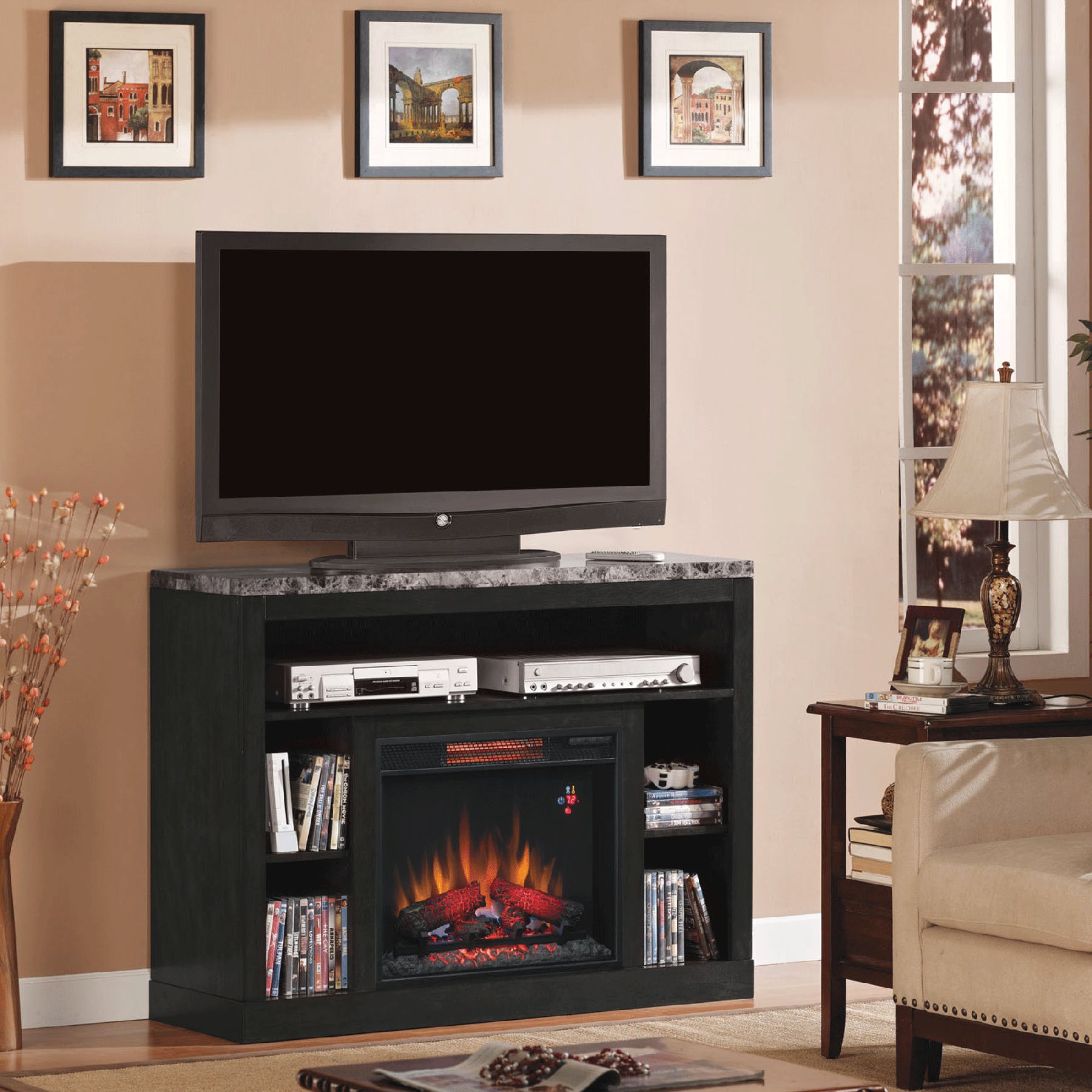 Electric Fireplace Entertainment Center Interior Design Luxury Adams Tv Stand for Tvs Up to 50" with Infrared Quartz