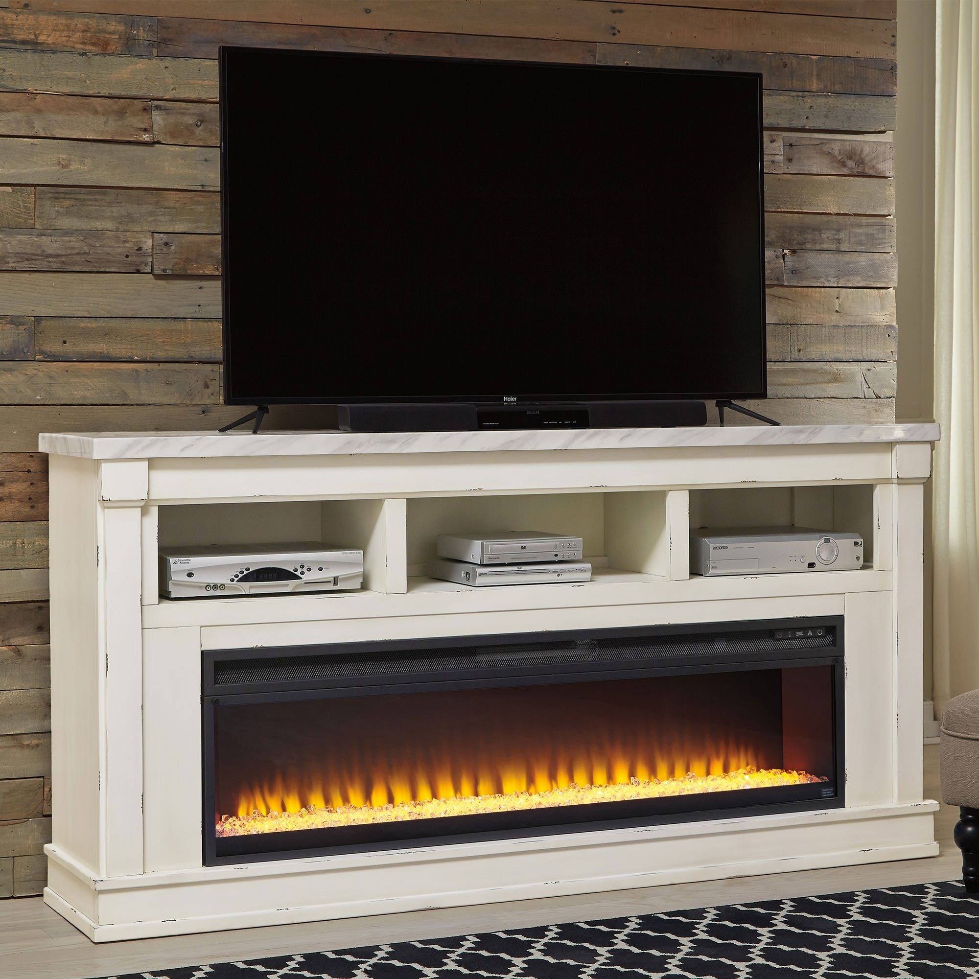 Becklyn Entertainment Unit with Fireplace 8b0d725c0a7d bba1ff e1b