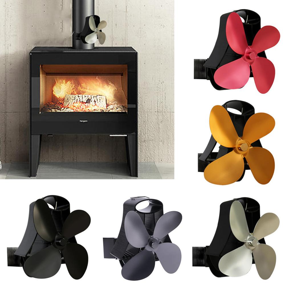 Fake Fireplaces Sale Inspirational Wall Mounted Heat Self Powered Fireplace Stove Fan Quiet 4 Blades Aluminum Efficiently Warm Room Wood Log Burner