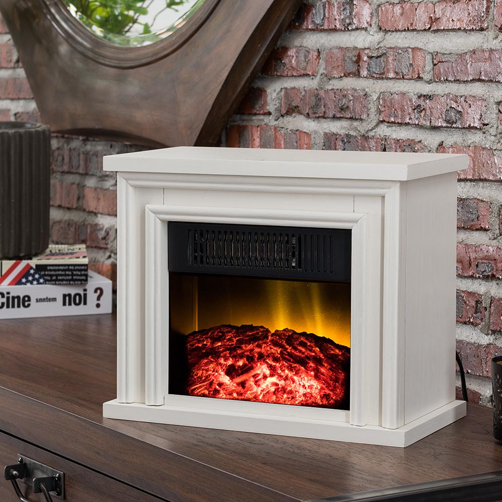 Fake Fireplaces Sale Lovely Hampton Bay 13 5 In Desktop Electric Fireplace In White