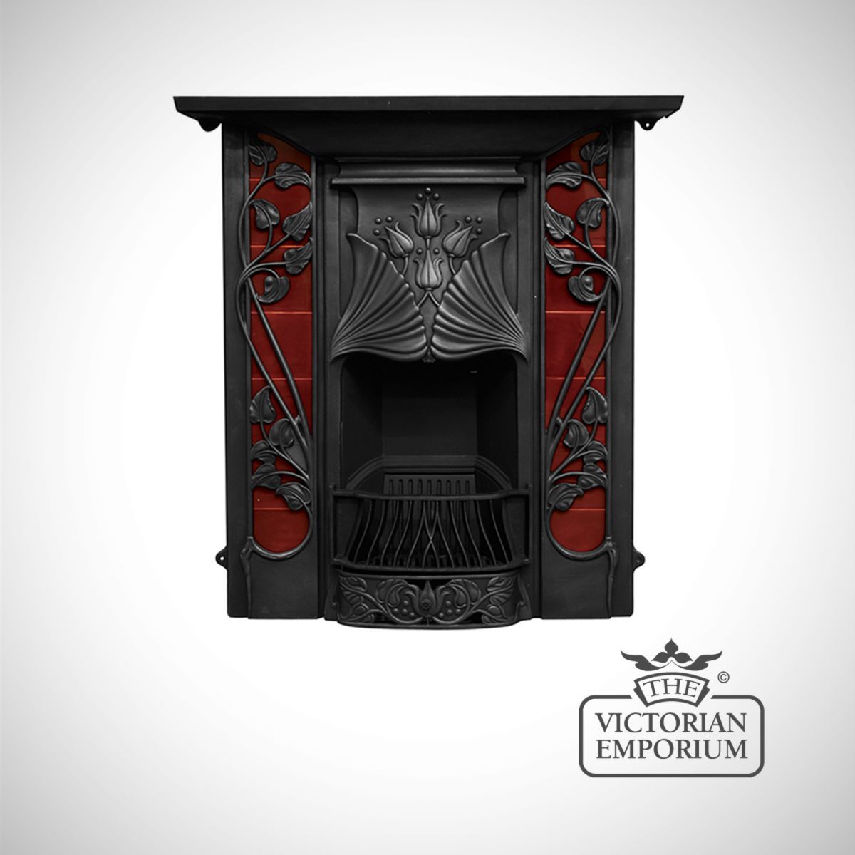 Fire Place Drawing Fresh the toulouse Art Nouveau Style Cast Iron Fireplace with