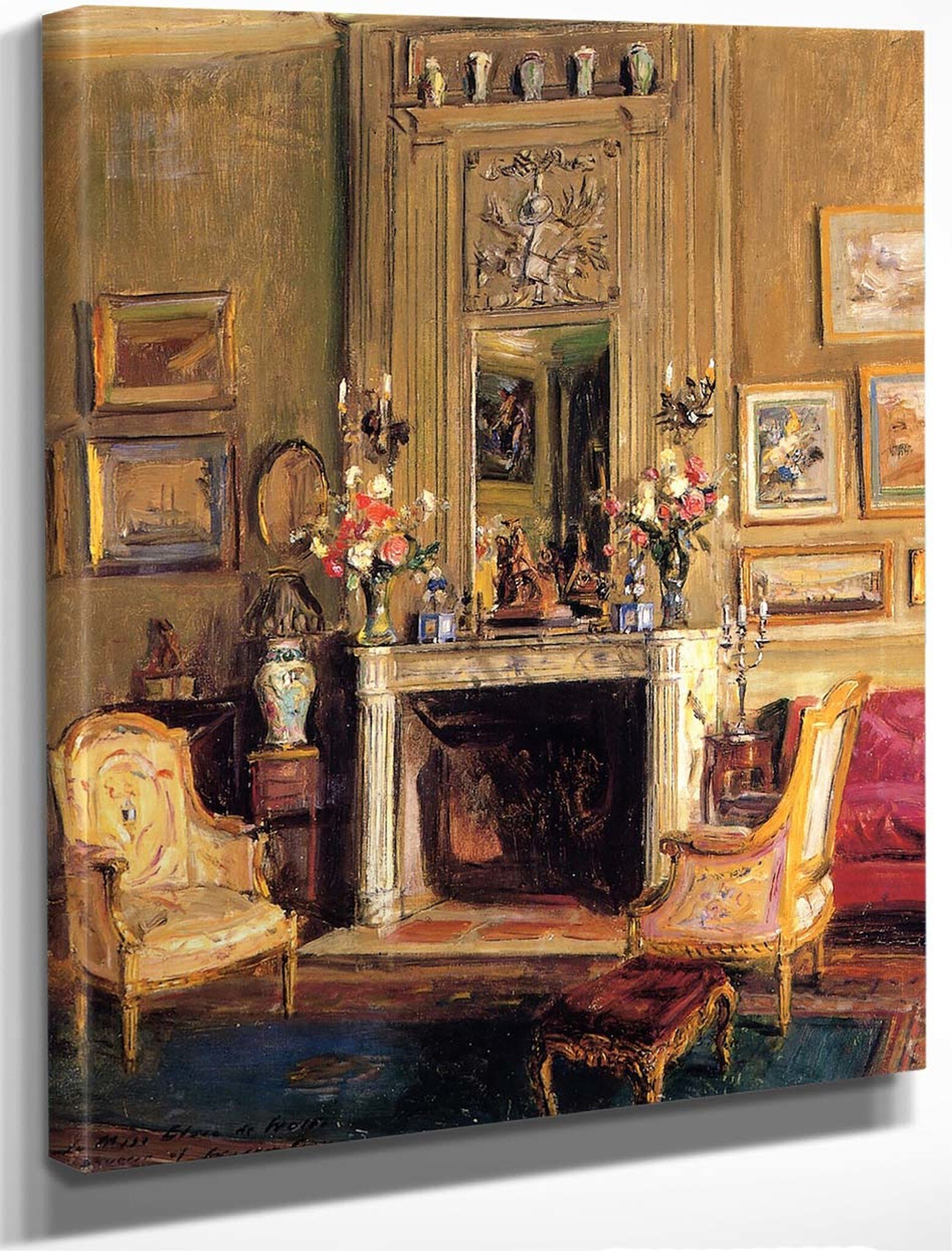 Fire Place Drawing Luxury Elsie De Wolfe S Drawing Room 123 East Fifth Fifth Street New York by Walter Gay