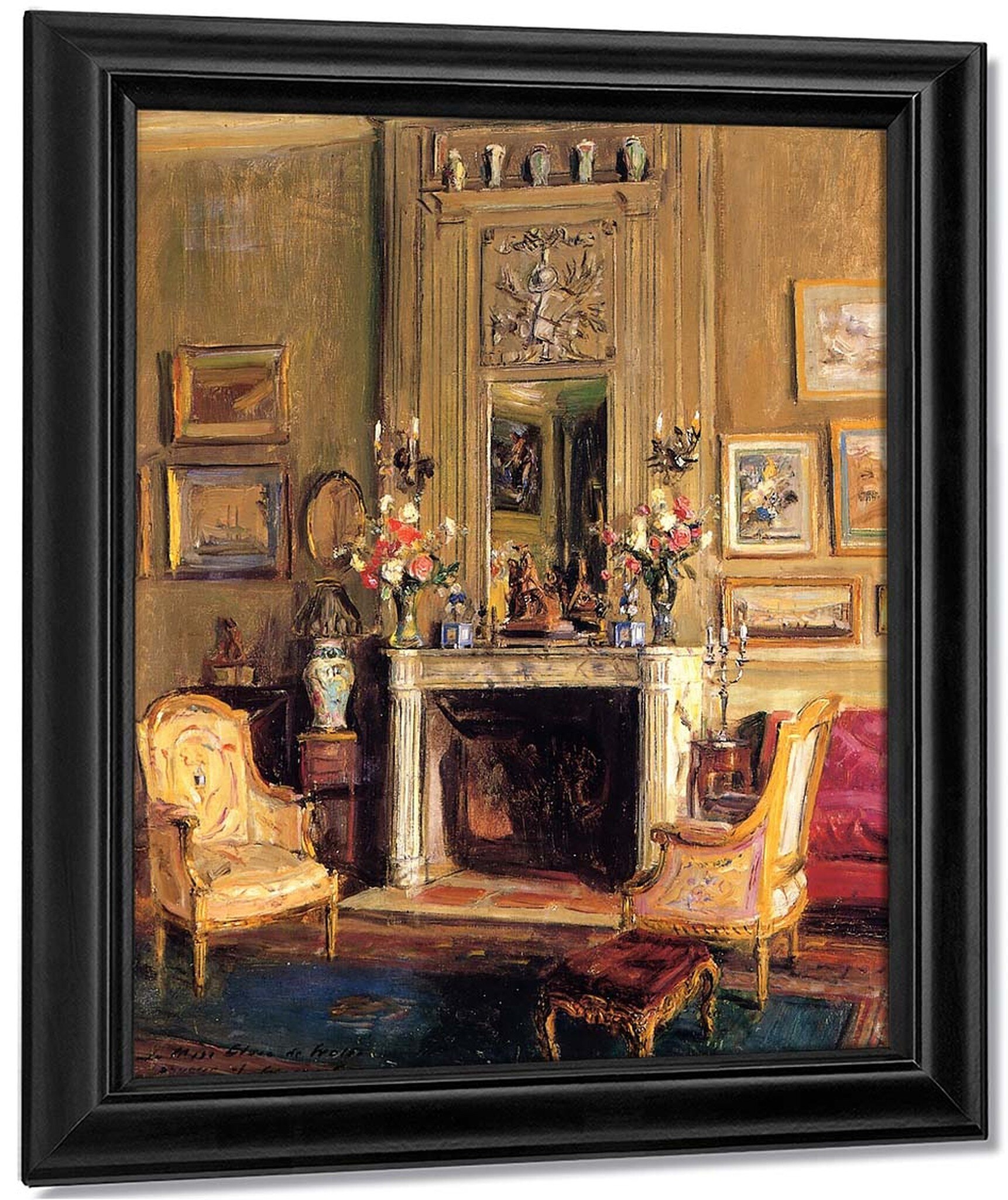 Fire Place Drawing Unique Elsie De Wolfe S Drawing Room 123 East Fifth Fifth Street New York by Walter Gay