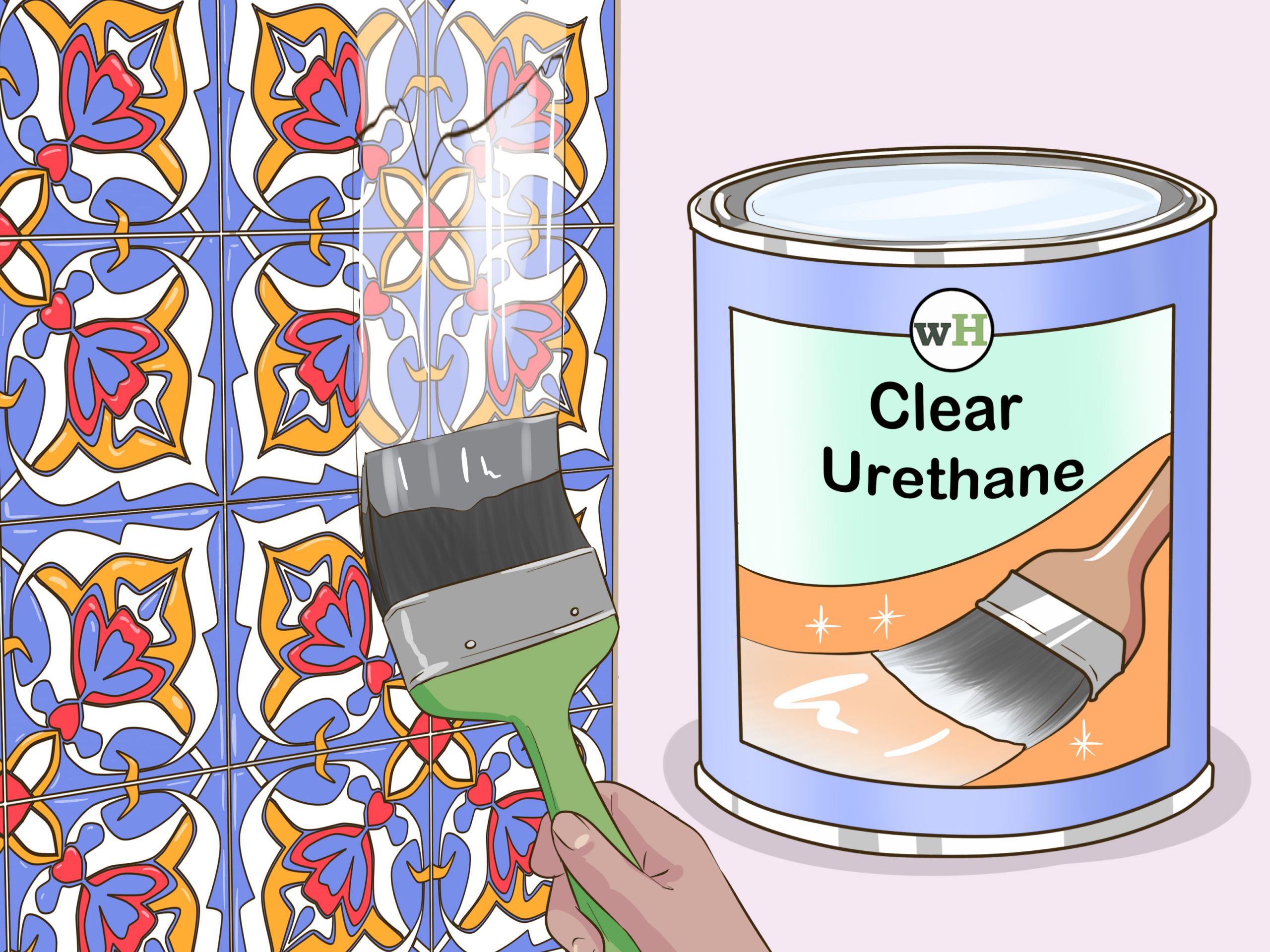 Fireplace Backsplash Ideas Elegant How to Do Tile Painting 14 Steps with Wikihow