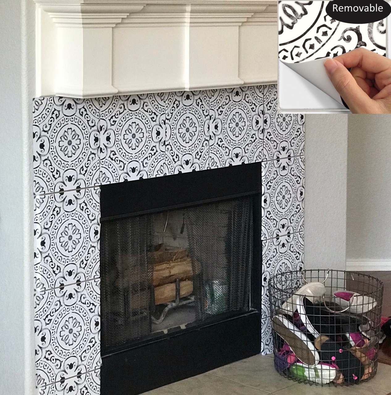 peel and stick tile fireplace 226 best tile sticker images in 2019 from peel and stick tile fireplace