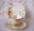 Fireplace Plus San Marcos New Royal Doulton Art Deco Trio " Poppy " V1347 C1935