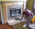 Fireplace with Herringbone Tile Awesome How to Install Fireplace Tile