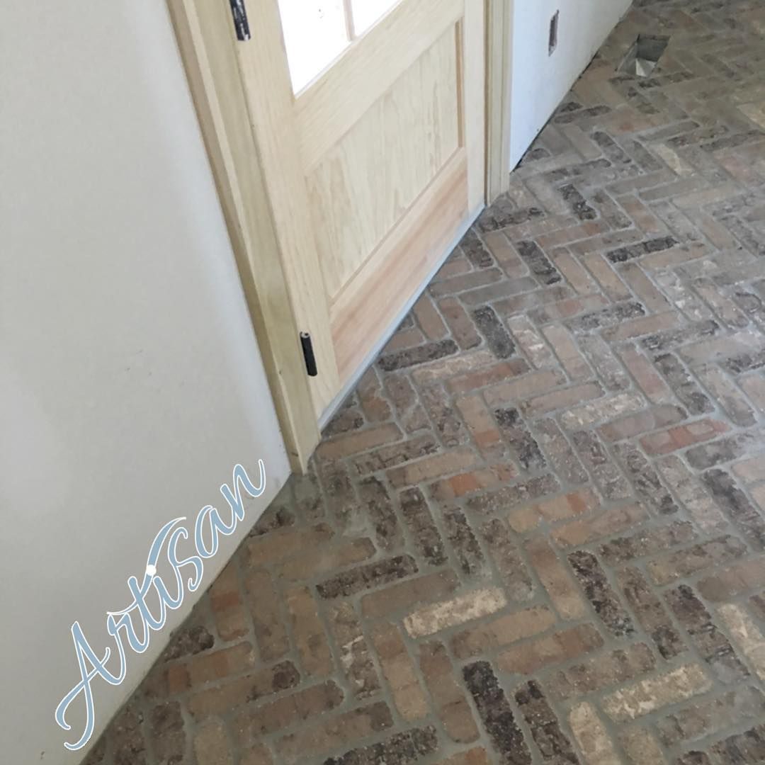 Fireplace with Herringbone Tile Beautiful Gooddesign Transition Between Tile and Wood Floor