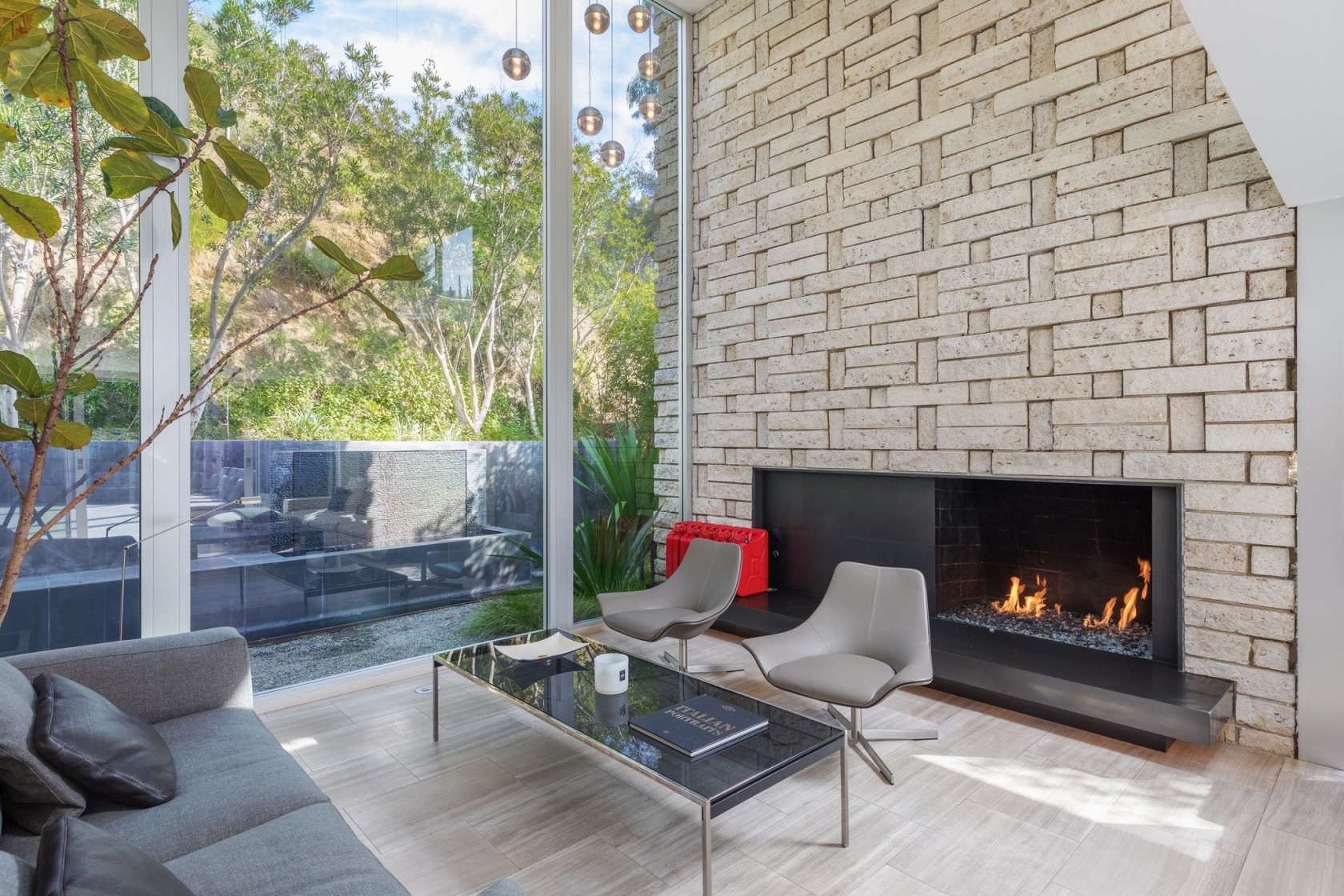 Fireplace with Herringbone Tile Beautiful Hot Property Alicia Keys S Into the La Jolla State Of