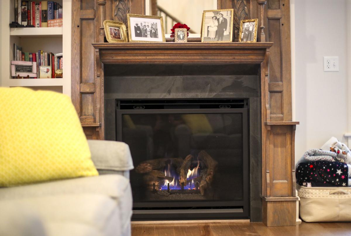 Fireplace with Herringbone Tile Lovely A forever Home Rock island Couple Creates Open Floor Plan