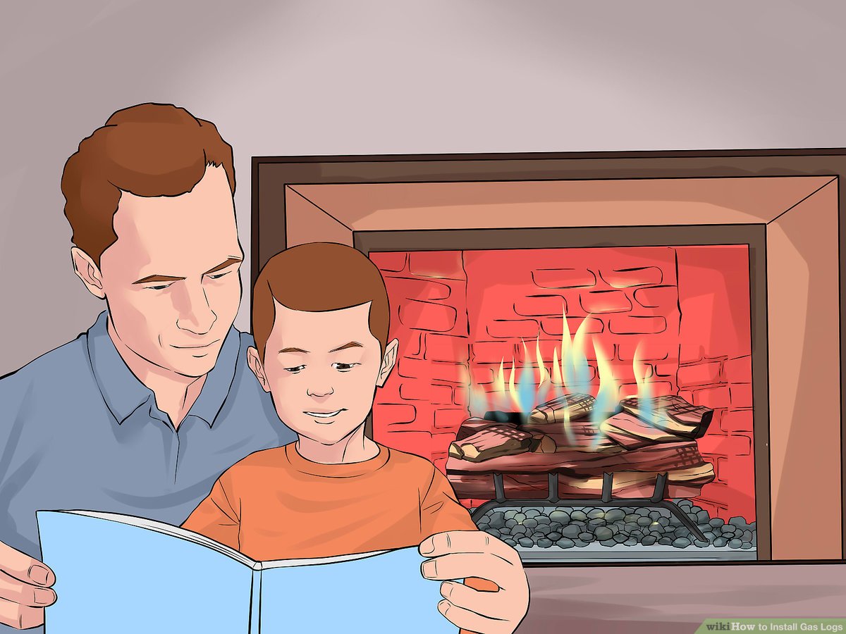 Gas Fireplace Insert Ideas Awesome How to Install Gas Logs 13 Steps with Wikihow