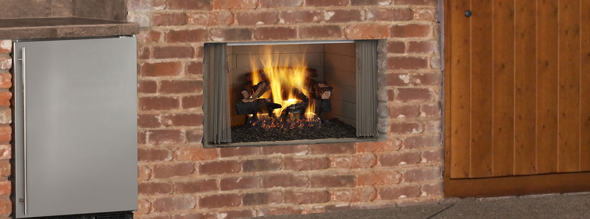 Gas Fireplace Insert Ideas Lovely Villawood Wood Burning Outdoor Fireplace