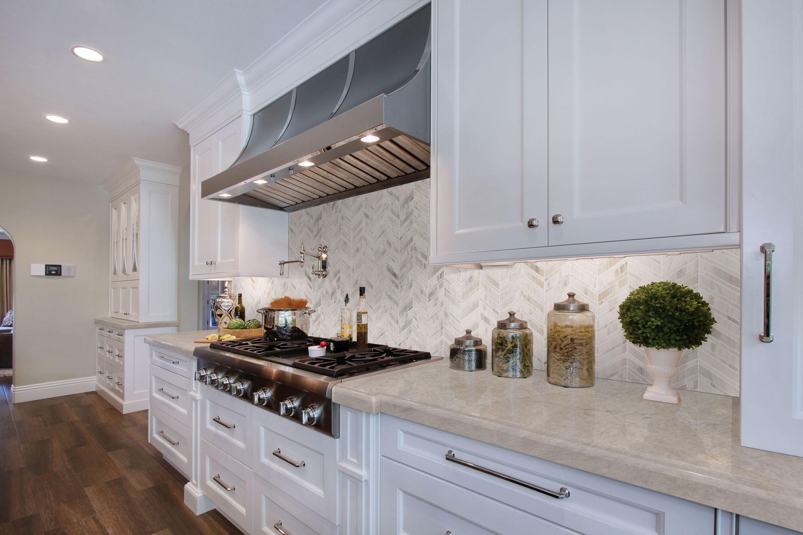 Herringbone Backsplash Lovely Beautiful Angora Herringbone Mosaic Backsplash Brings the