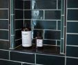 Herringbone Backsplash Subway Tile Elegant Teal Subway Tile Shower with A Stunning Niche