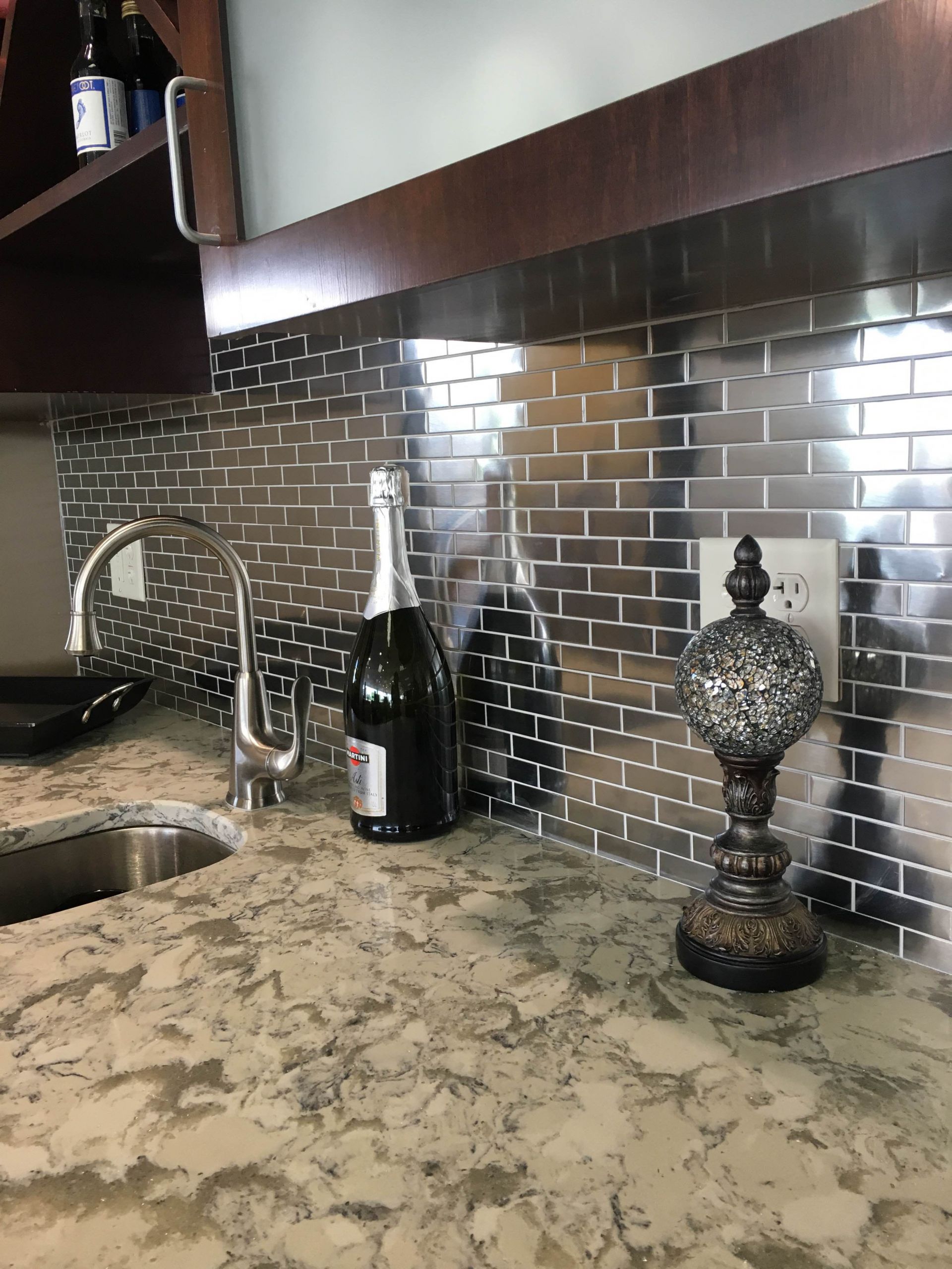 Herringbone Kitchen Backsplash Beautiful Amazing Stainless Steel Mosaic Tile 1"x2" Backsplash