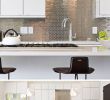 Kitchen Ideas with White Brick Backsplash Awesome Kitchen Design Idea – Install A Stainless Steel Backsplash