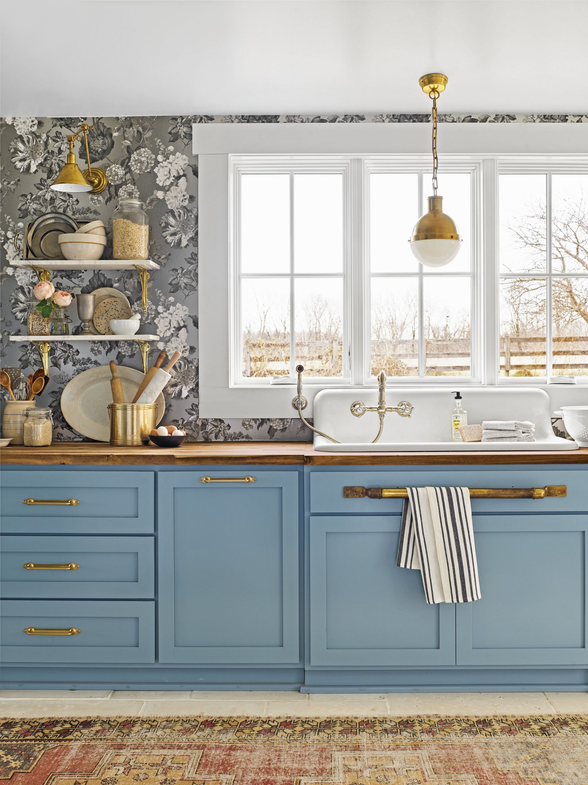 15 Best Kitchen Wallpaper Ideas How to Decorate Your floral kitchen wallpaper
