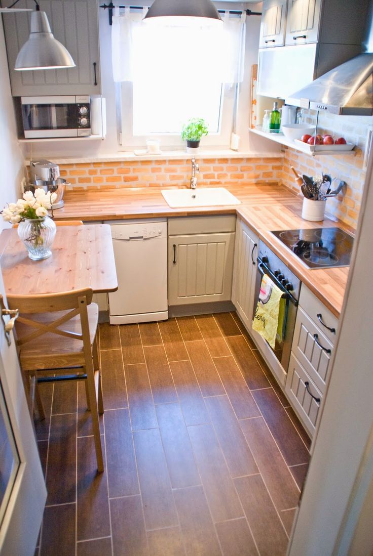 Kitchen with Brick Backsplash Inspirational Fiestund Small Kitchens