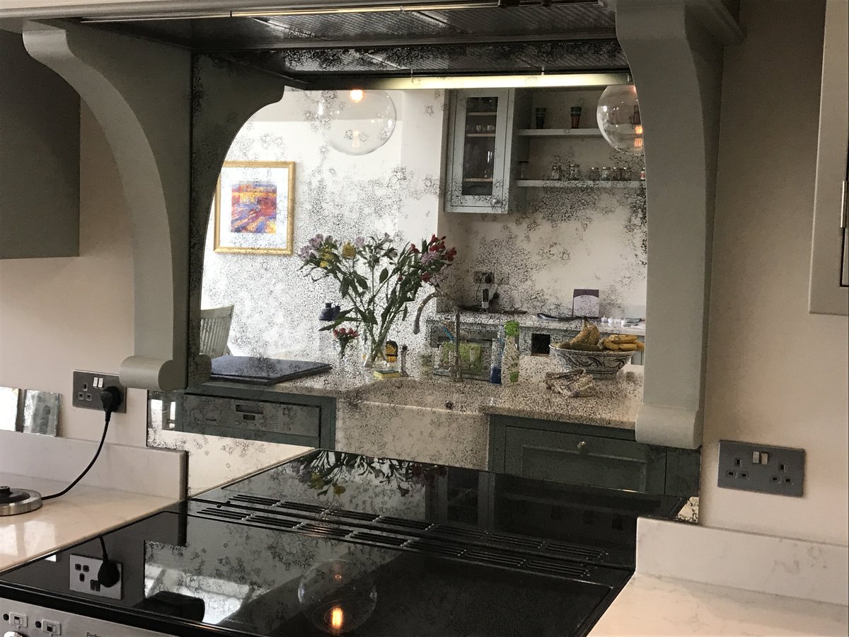 Kitchen with Brick Backsplash Unique Antiquedmirrorglass Hashtag On Twitter
