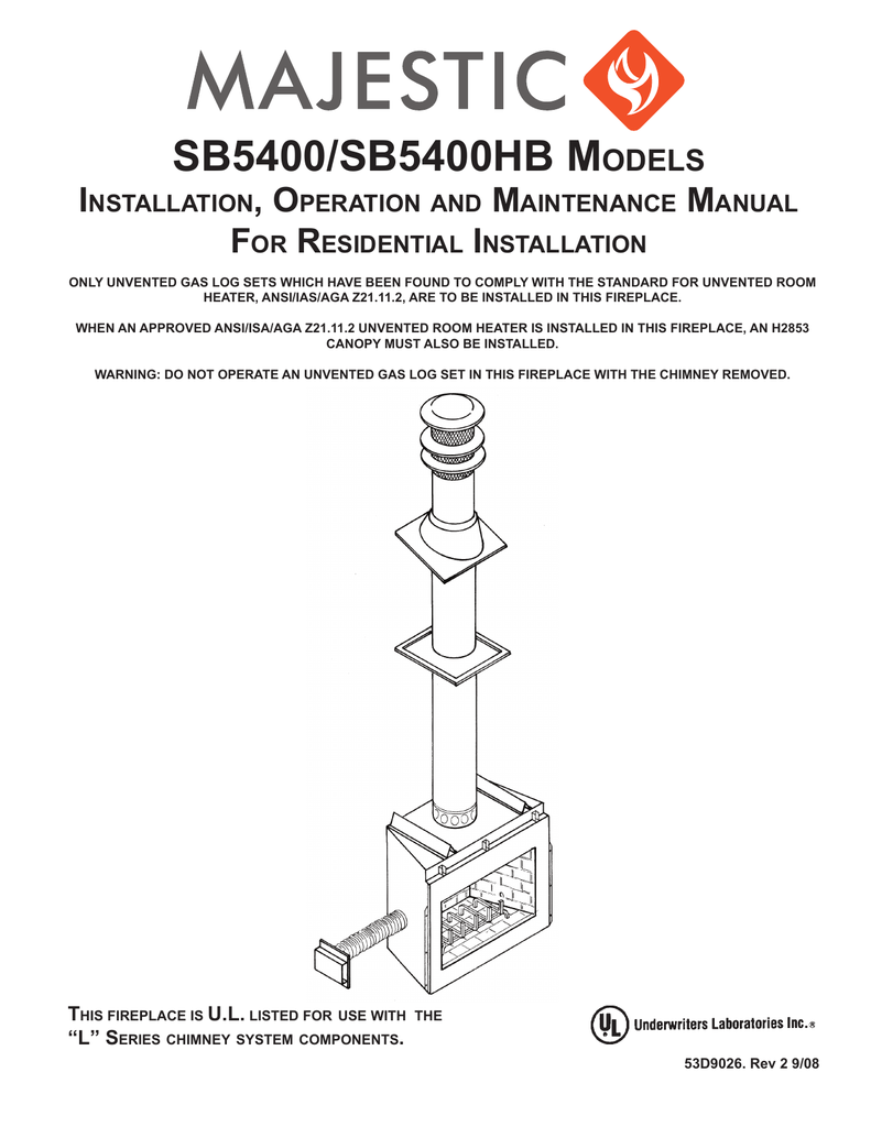 Majestic Gas Fireplace Troubleshooting New Martin Sb5400ss Specifications