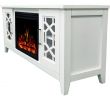 Modern Corner Electric Fireplace New Cambridge 56 In Stardust Mid Century Modern Electric Fireplace with Deep Multi Color Log Insert White N A
