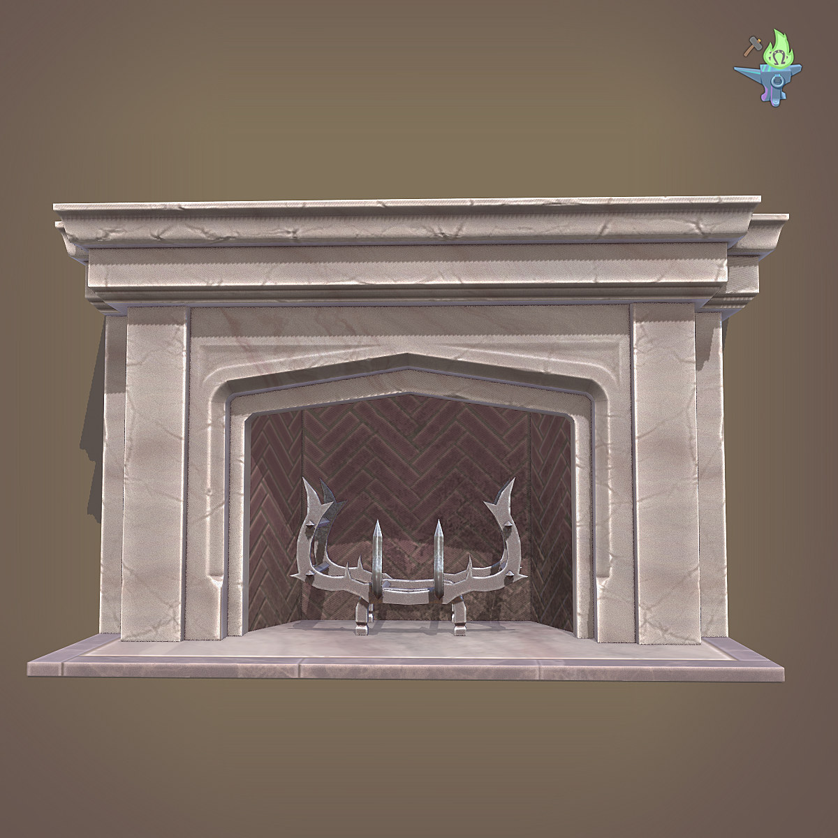 Rendering Fireplace Fresh Neo Gothic Fireplace