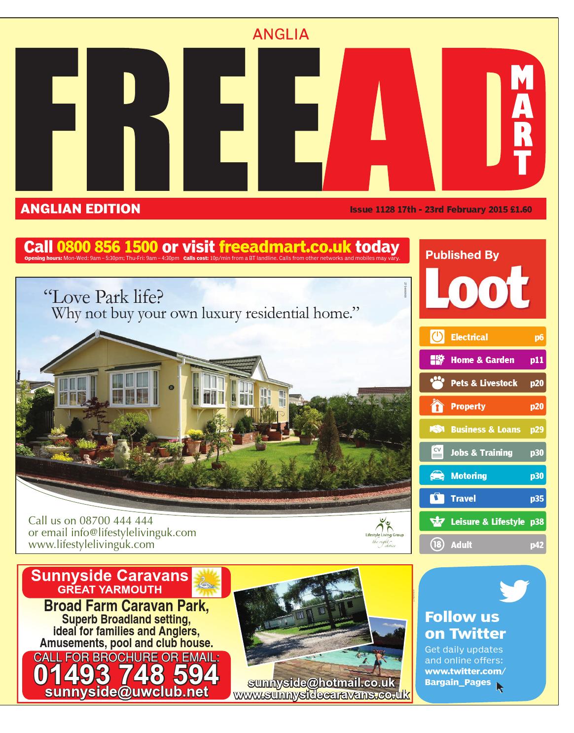 Free Ad Mart Anglia February 17th 2015 by Loot issuu page 1