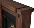 Rustic Wood Fireplace Surround Fresh Real Flame aspen Electric Fireplace Barn Wood Grey
