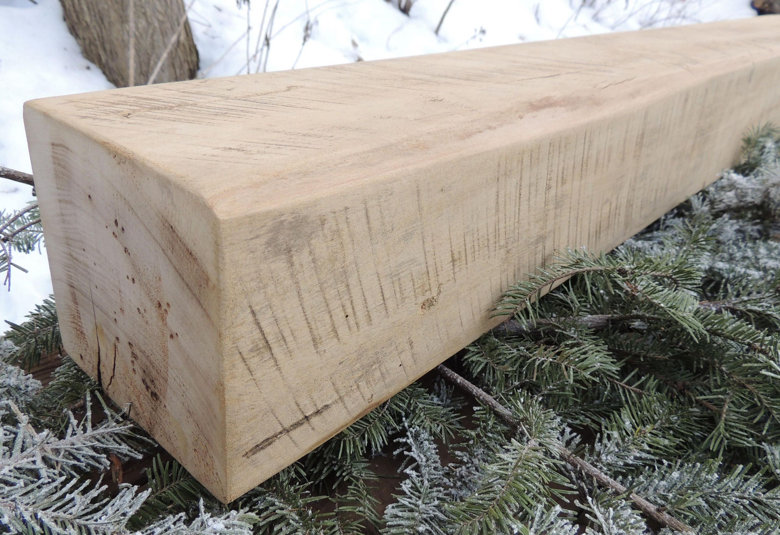 Reclaimed Wood Fireplace Mantel 54 3 4" x 6" x 5 1 2 49b00d23beaec1062dc54c57b7a