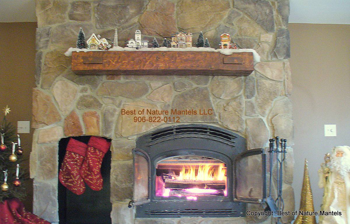 Rustic Wood Fireplace Surround New Wood Work