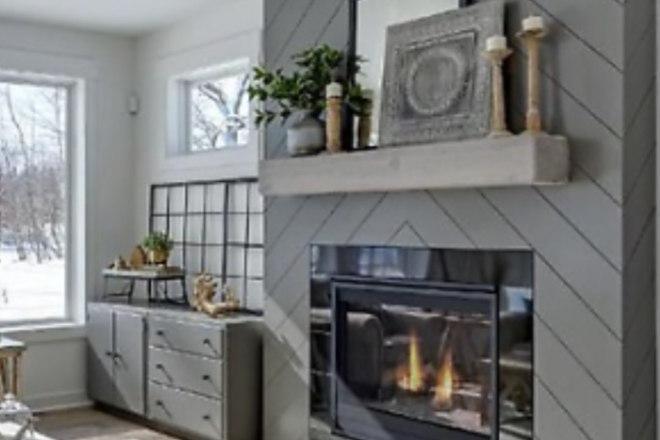 Shiplap Fireplace Awesome Future Fireplace Love the Herringbone Shiplap On This