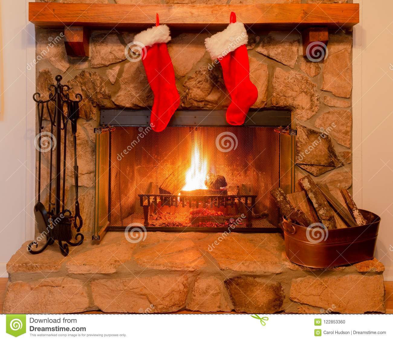 Stone Fireplace with Wood Mantel Inspirational Two Christmas Stockings the Mantle A Stone Fireplace