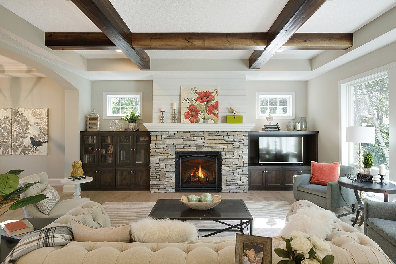 Stone Fireplace with Wood Mantel Unique Unique Fireplace Idea Gallery
