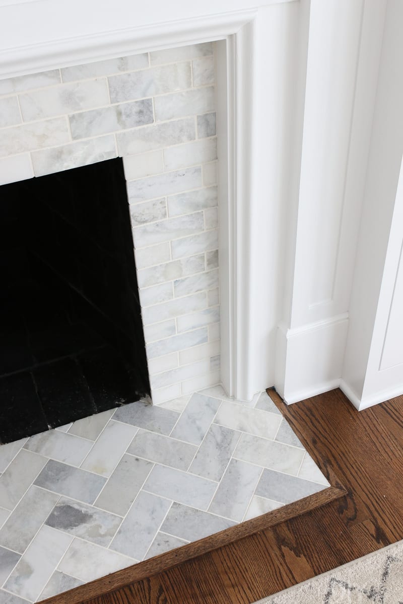 Subway Herringbone Lovely How to Install Fireplace Tile