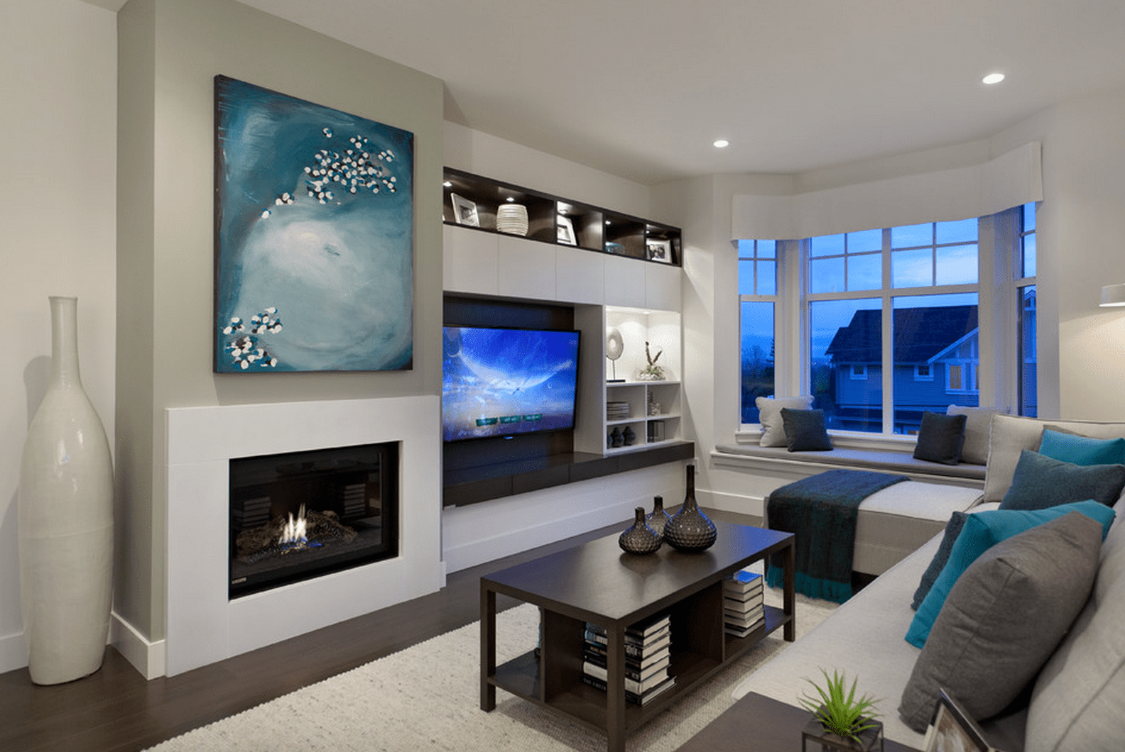 Tv Fireplace Wall Unit Designs Awesome Beautiful Living Rooms with Built In Shelving