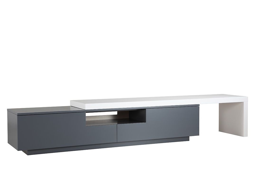 Unique Tv Stands Unique Kaluga Contemporary Tv Stand Gray