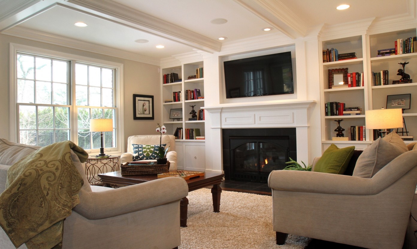Tv Wall Ideas 45 Luxury Home Decor Ideas Living Room Rustic tv wall ideas family room design with tv and fireplace of tv wall ideas 1