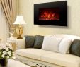 Wall Units with Fireplaces Lovely Fire Flame Flat Tempered Glass Wall Mounted Electric