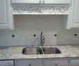 White Brick Backsplash Awesome Ice White 3x6 Backsplash with Black 1" Dot