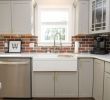 White Brick Backsplash In Kitchen Elegant Farmhouse Kitchen Sink with Brick Backsplash Stainless