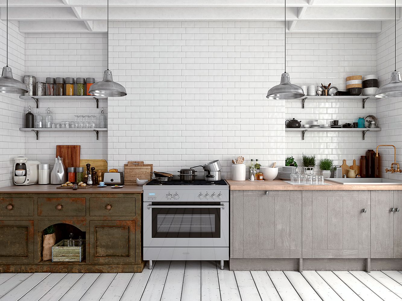 White Brick Backsplash In Kitchen Elegant the Best Kitchen Backsplash Materials