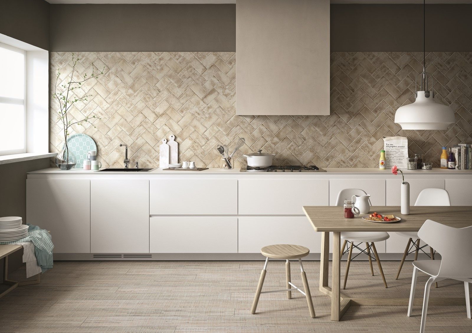 West End White Brick Effect Wall and Floor Tile 165c51d1e ae0ec97dd99ab258a