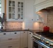 White Kitchen Brick Backsplash Elegant Backsplash with White Cabinets and Black Countertops