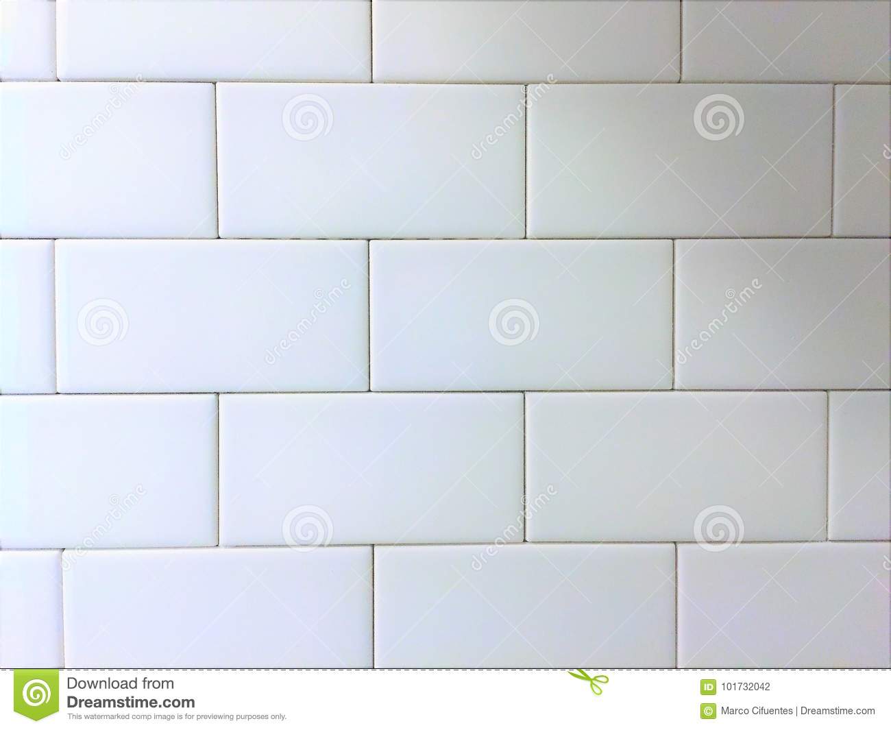 White Subway Tile Backsplash Beautiful White Tile Backsplash Subway Pattern Stock Image Of
