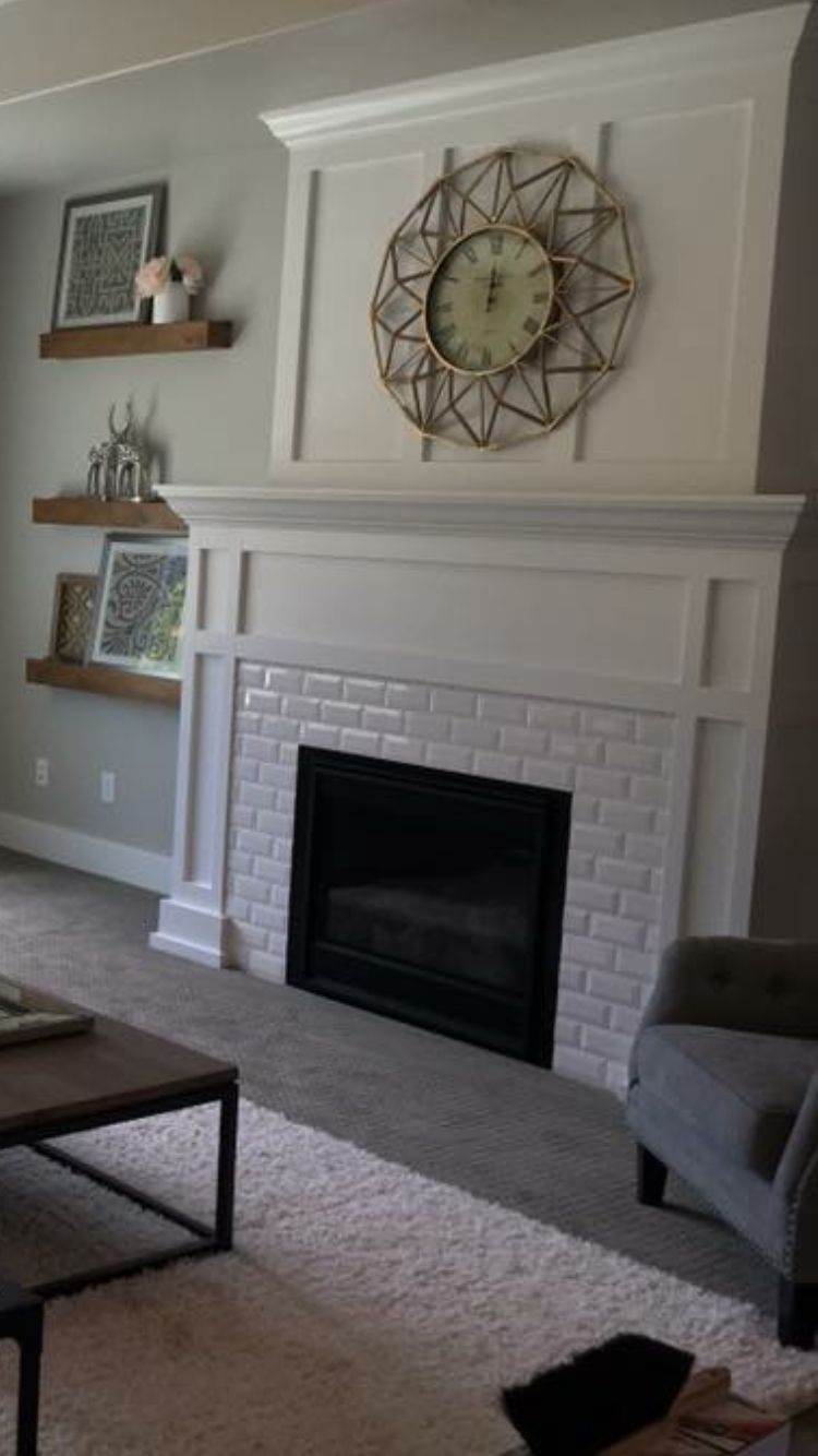 White Subway Tile Fireplace Beautiful 81 Best Fireplace Remodels Images
