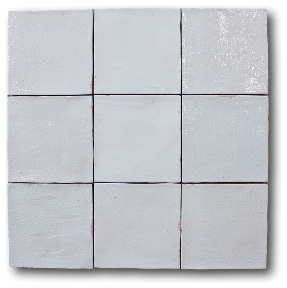 White Subway Tile Fireplace Luxury Mestizaje Zellige 5 X 5 Ceramic Tiles White Decor Color Sample