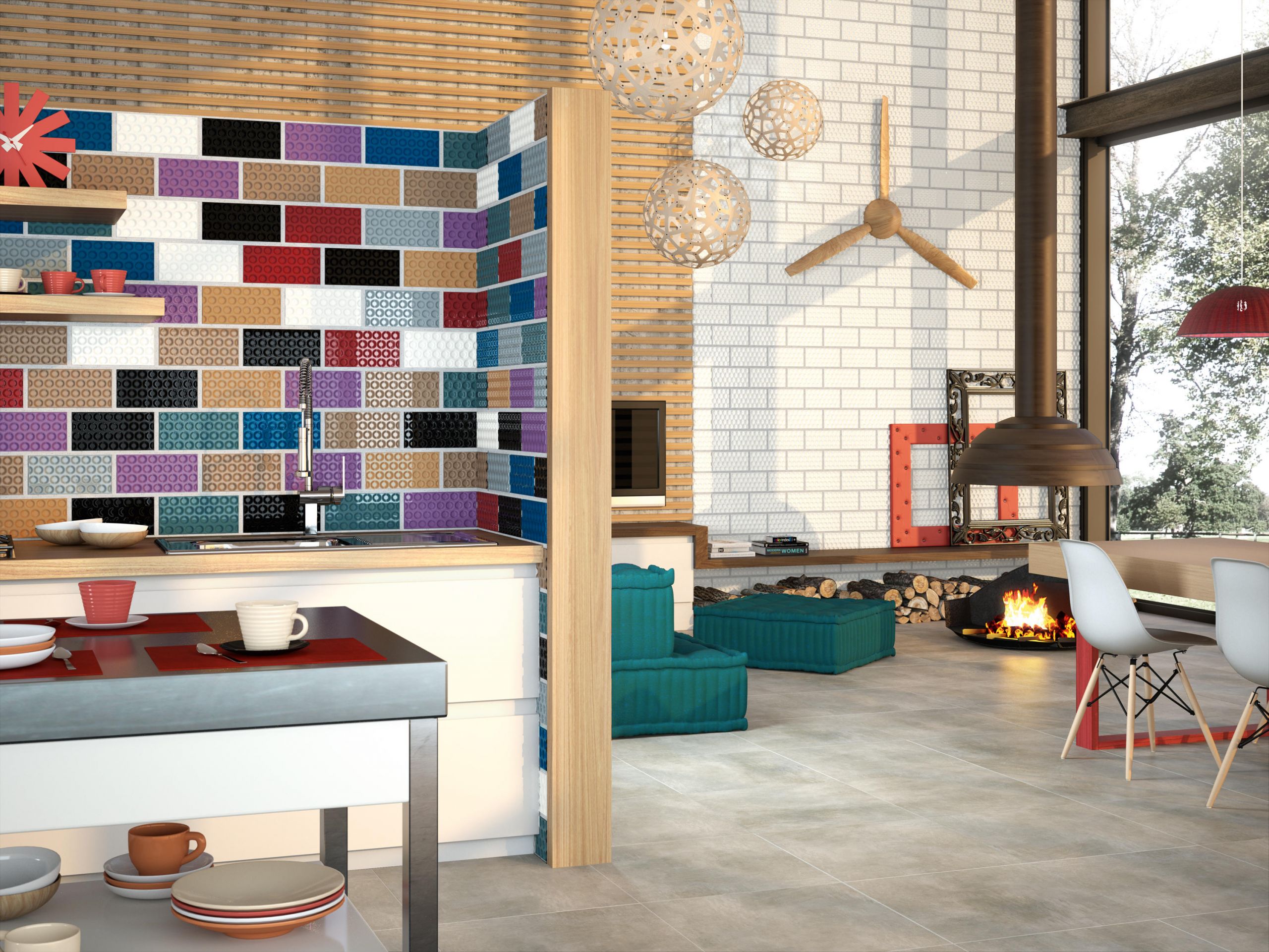 White Subway Tile Fireplace New Adobe Blanco Ceramic Tiles From Ape Grupo